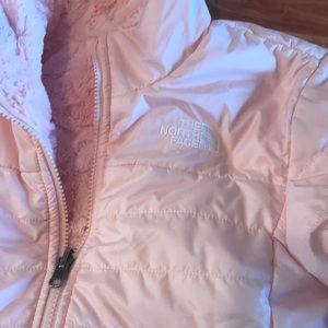 Girls North-face jacket, size medium 10-12, reversible
